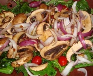 Salada de Cogumelos Frescos