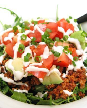 Salada mexicana de carne