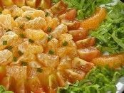 Salada de Tangerina com Molho Gorgonzola