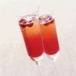 Cocktail de champagne com cranberry