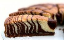 Bolo Zebra de Cenoura com Chocolate